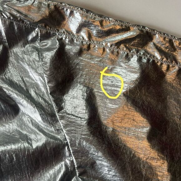 MAJE BOOMER METALLIC WINDBREAKER JACKET IN MULTI 38 - Picture 15 of 15